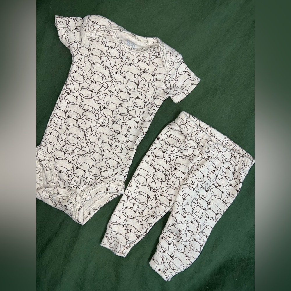 ‼️NWOT: Carter’s Fox Print Matching Set - NB